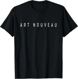 Art Nouveau Architecture Design. Simple, Chic Font T-Shirt