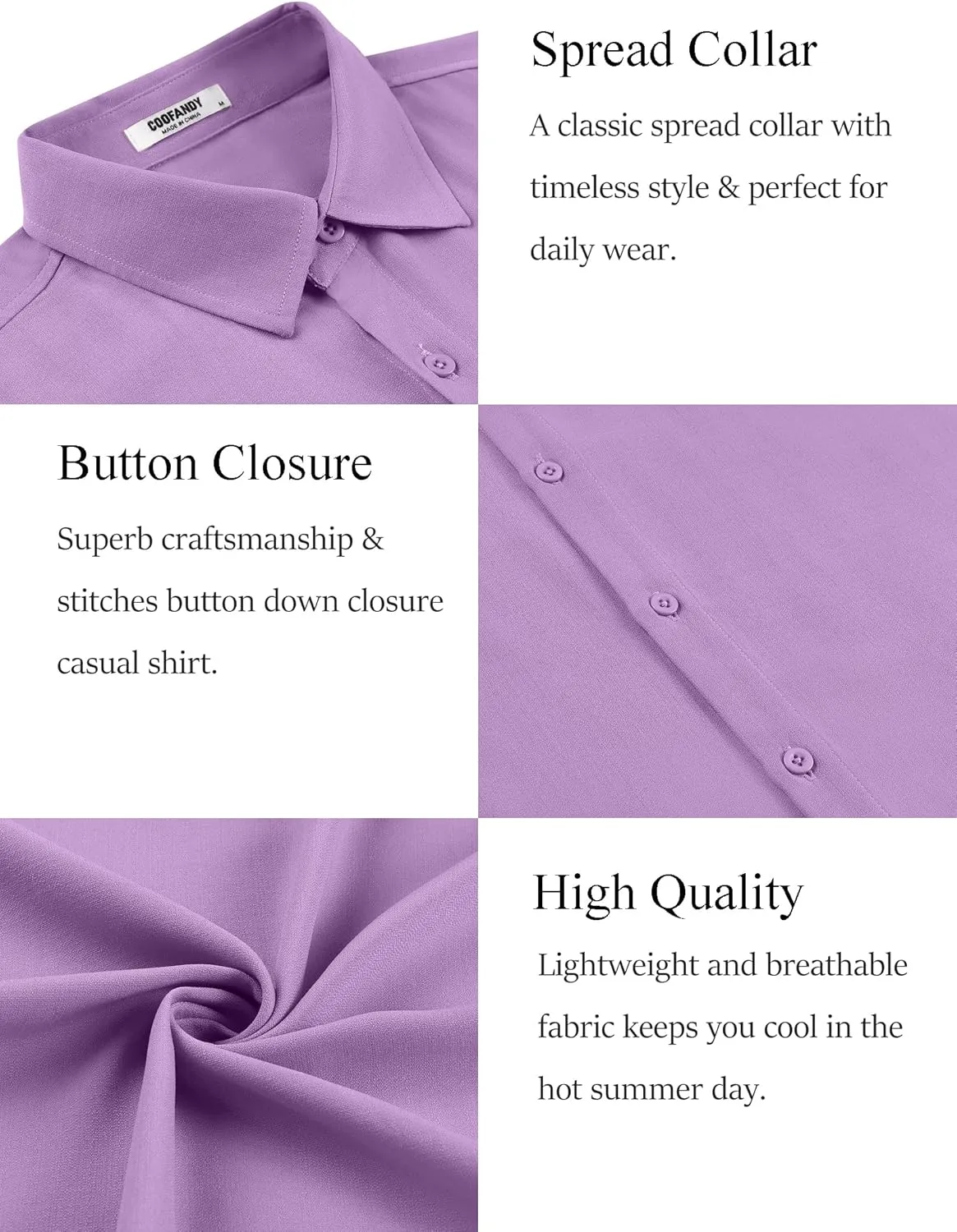 COOFANDY Men's Button Down Shirt Short Sleeve Casual Shirts for Summer Beach Vacation Shirts
