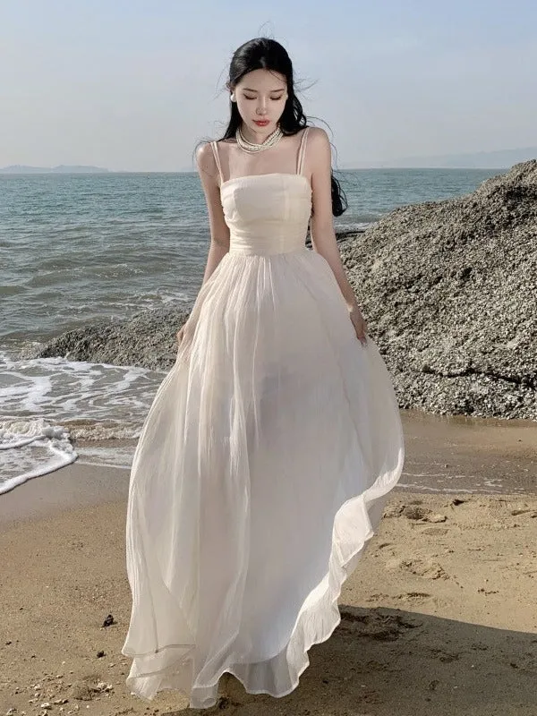 Fairy A-line Chiffon Dress Summer Long Dress 1910