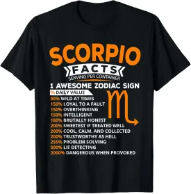 Funny Scorpio Birthday Shirt Astrology Zodiac Sign Gift T-Shirt