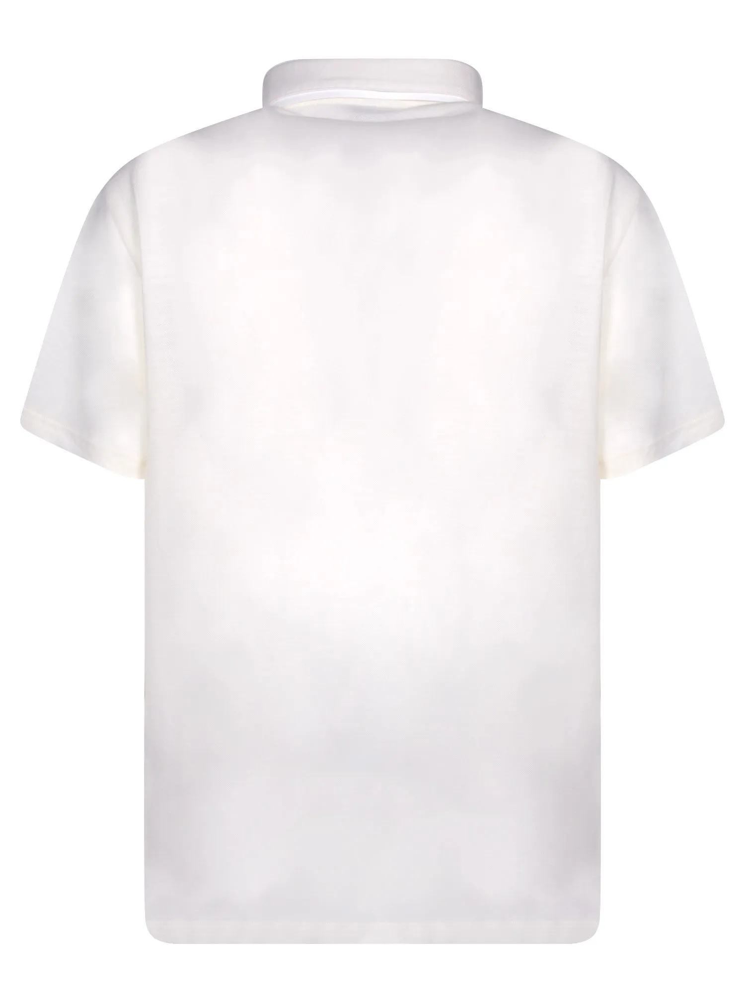Golf logo white polo shirt
