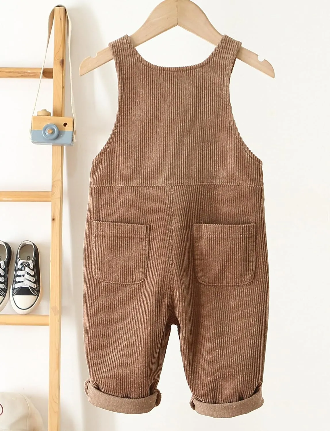 Happy Cherry Baby Boy Girls Corduroy Overalls Toddler Bib Pants Infant Suspender Jumpsuit Romper Fall Outfit
