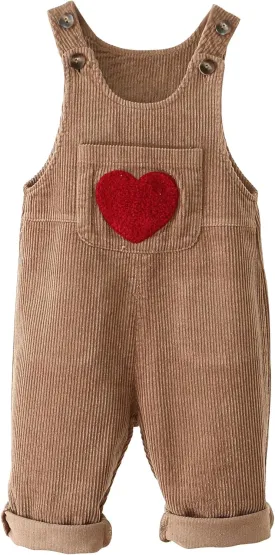 Happy Cherry Baby Boy Girls Corduroy Overalls Toddler Bib Pants Infant Suspender Jumpsuit Romper Fall Outfit