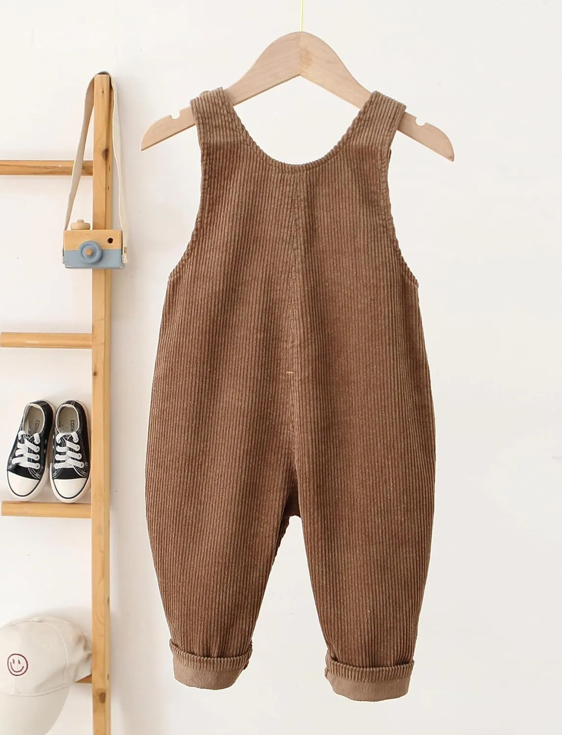 Happy Chery Baby Kids Corduroy Overalls Spring Fall Winter Bib Pants Warm Suspender Jumpsuit for Boys Girls