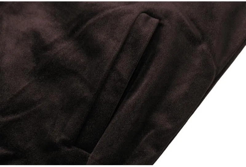 Mens Faux Suede Bomber Jacket Varsity Jacket Windbreaker Vintage Casual Lightweight Leather Coats Jackets