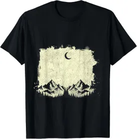Moonlight Mountain Landscape T-Shirt