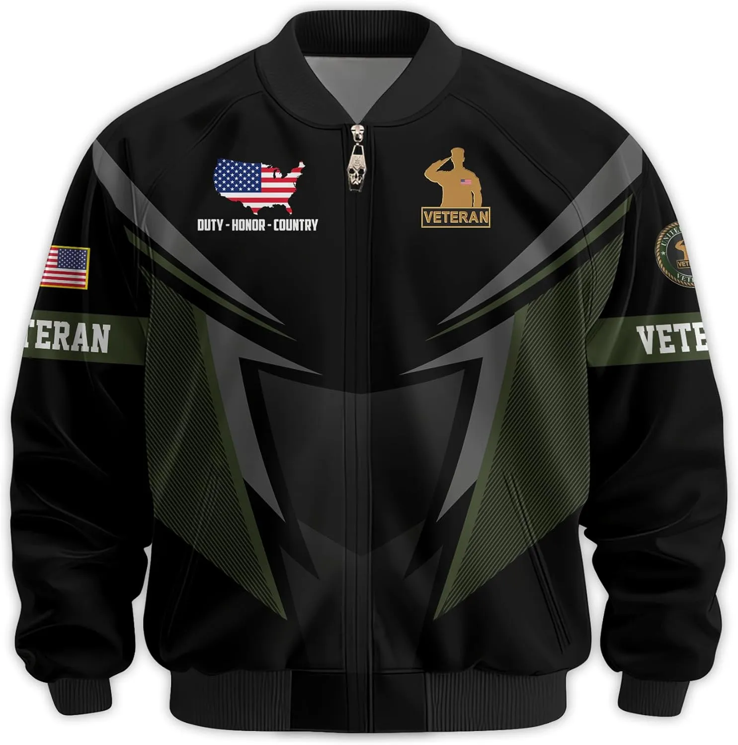 Proudly Served Veterans Jacket, Veterans Day Jacket, Military Jackets for Men, Veteran Gifts for Men, Ideal 4th of July Gifts