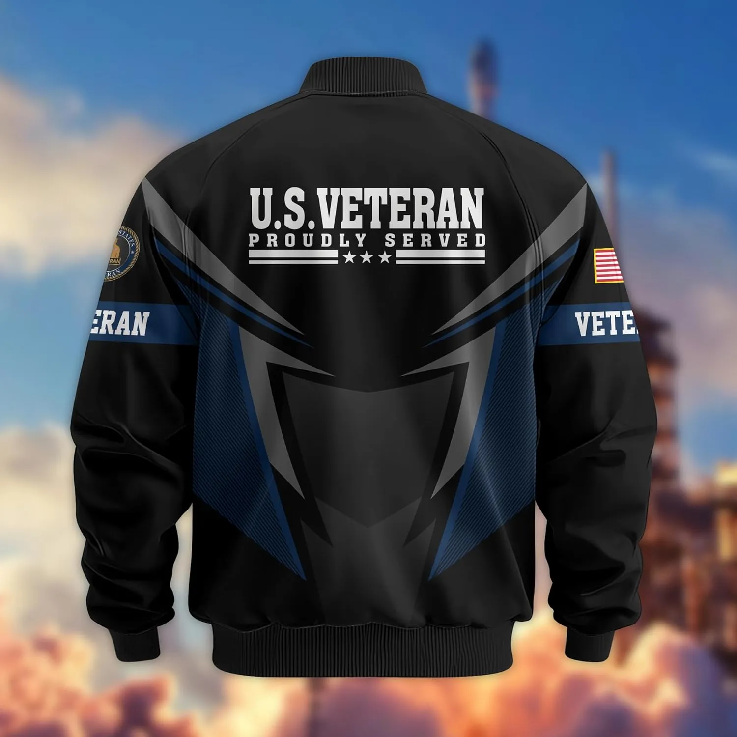 Proudly Served Veterans Jacket, Veterans Day Jacket, Military Jackets for Men, Veteran Gifts for Men, Ideal 4th of July Gifts