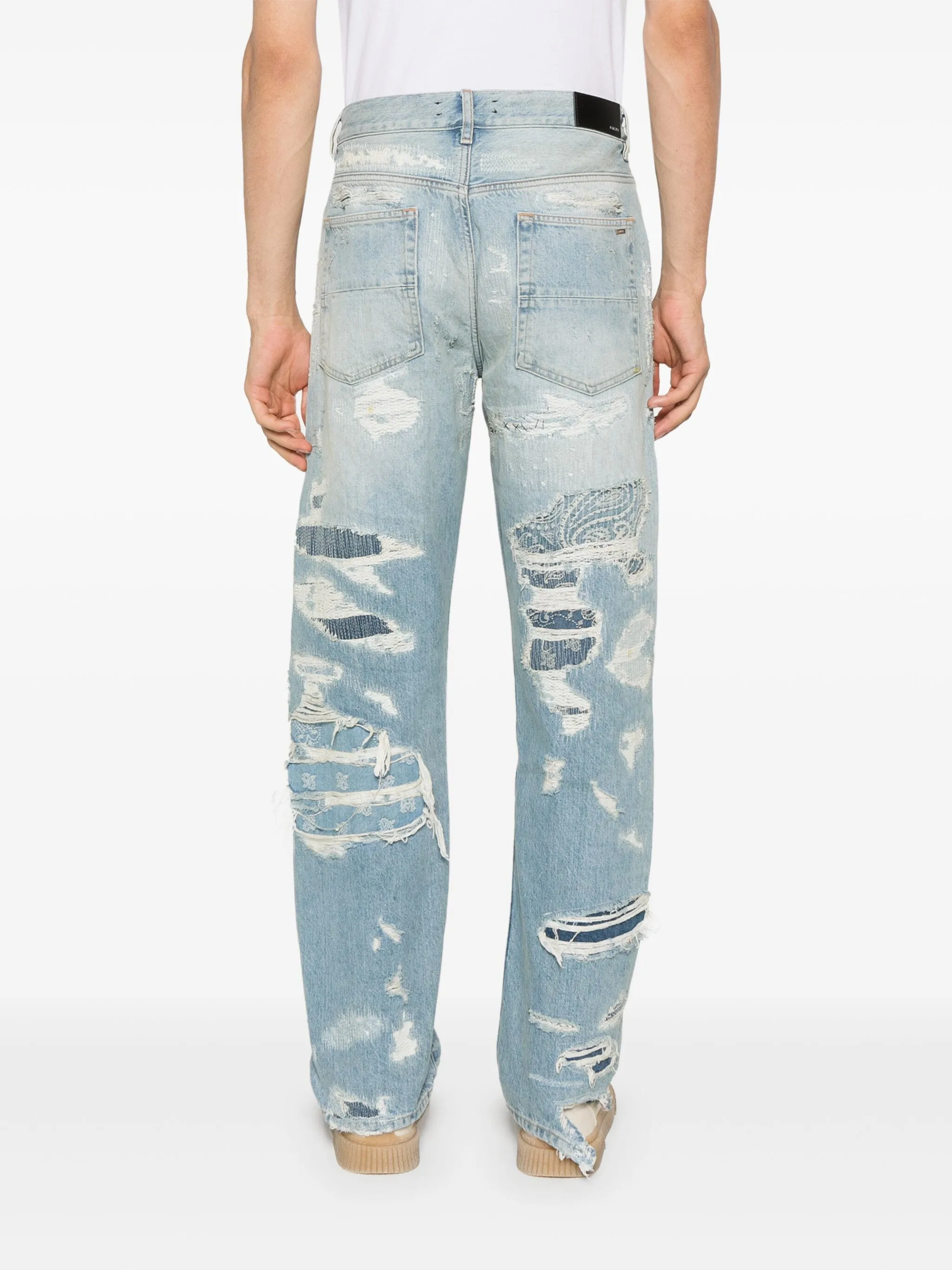 Repaired Straight Jeans