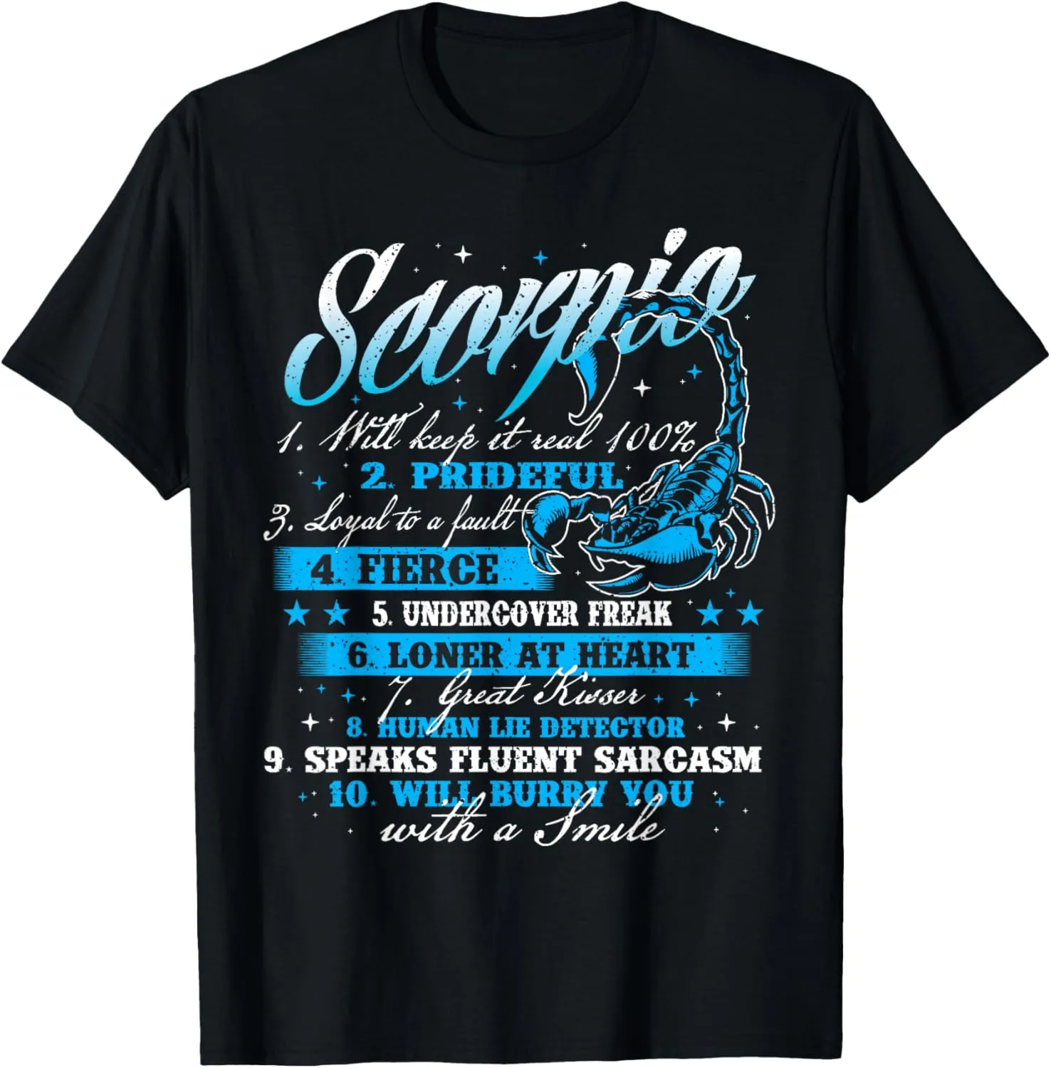 Scorpio Birthday Astrology Zodiac Sign Horoscope T-Shirt