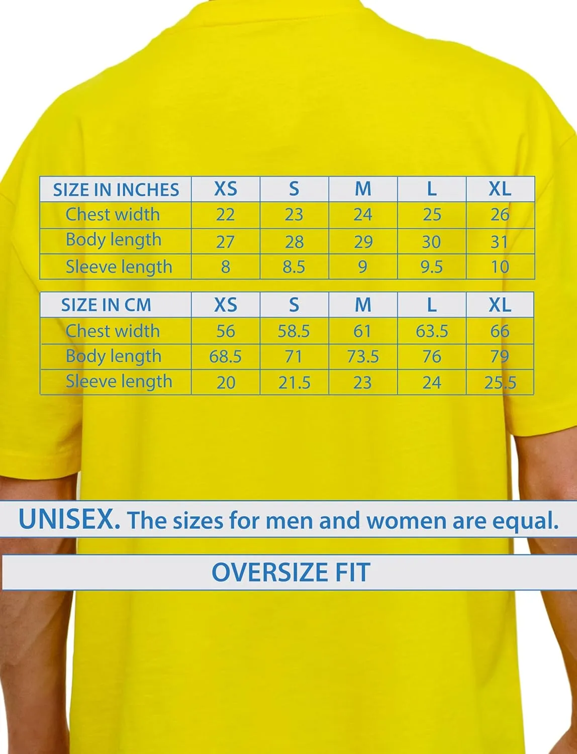 T-TAM Unisex Oversized T-Shirt for Women & Men - 100% Soft Cotton Crew Neck Short Sleeve - Basic Tee Shirt