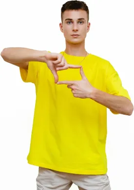 T-TAM Unisex Oversized T-Shirt for Women & Men - 100% Soft Cotton Crew Neck Short Sleeve - Basic Tee Shirt