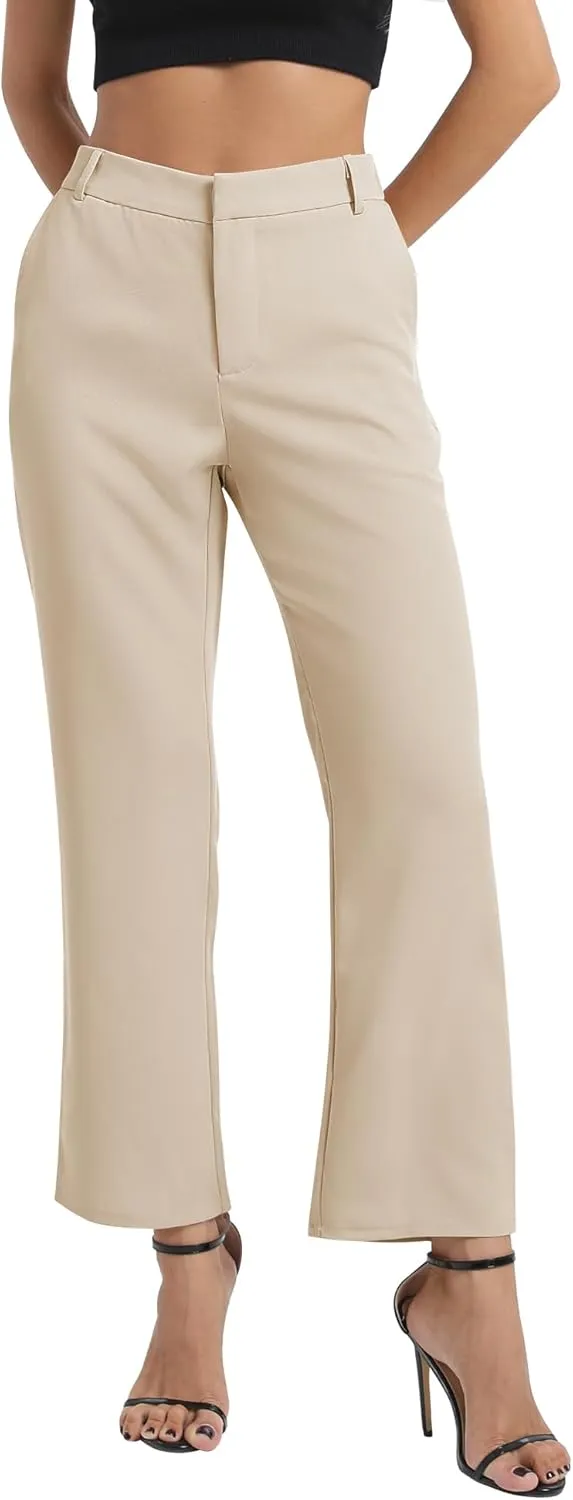 Urban CoCo Women's High Waisted Dress Pants 2024 Fall Stretch Work Slacks for Women Business Casual