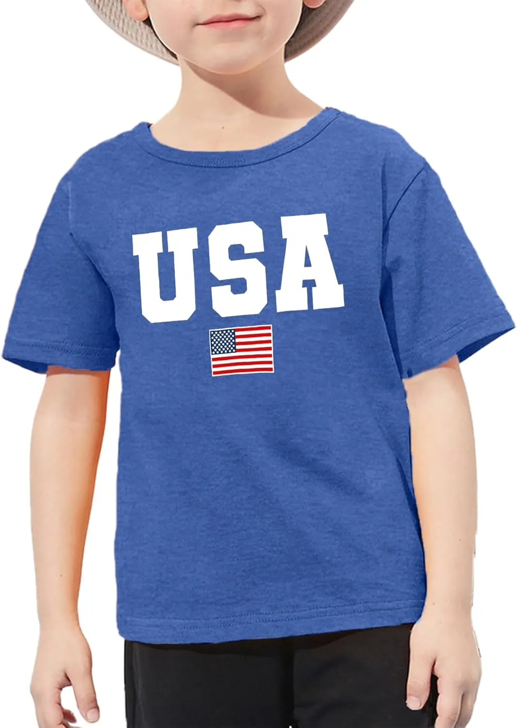 USA Shirt Toddler Boys Girls American Flag Tshirt 4th of July Shirt Kids Patriotic Tee Tops