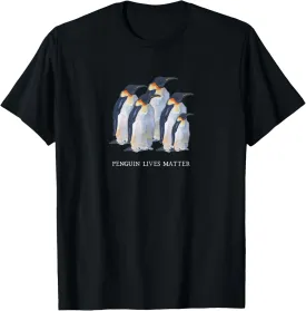 Wild Lives Matter Penguin Wildlife Conservation T-Shirt