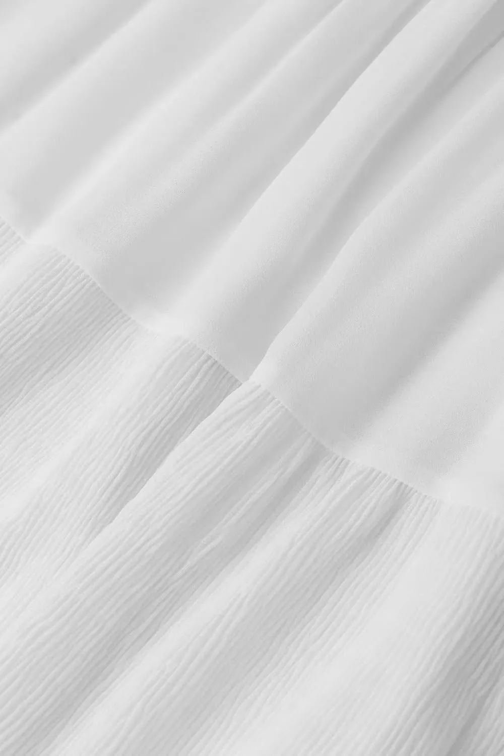 Women's Chiffon Elastic High Waist Pleated A-Line Flared Maxi Skirts