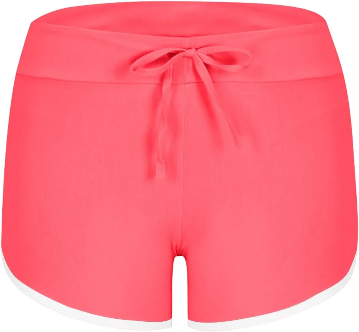 Womens Running Active Gym Shorts Yoga Short Pants Lightweight Drawstring Soft Stretchy Summer Slim Fit Lounge Shorts